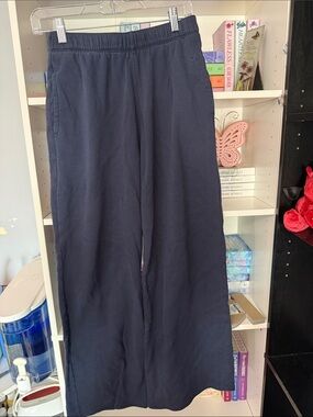 Hollister Navy Wide-Leg Sweatpants